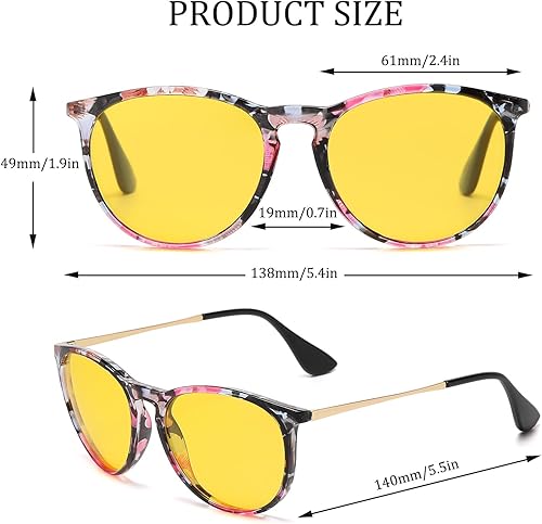 Miniatura 4 de Night Vision Driving Glasses for Women - Polarized Night Vision Glasses HD Anti Glare Yellow Lens Nighttime Glasses