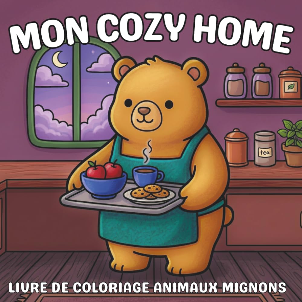 Livre de coloriage animaux et motifs mignons