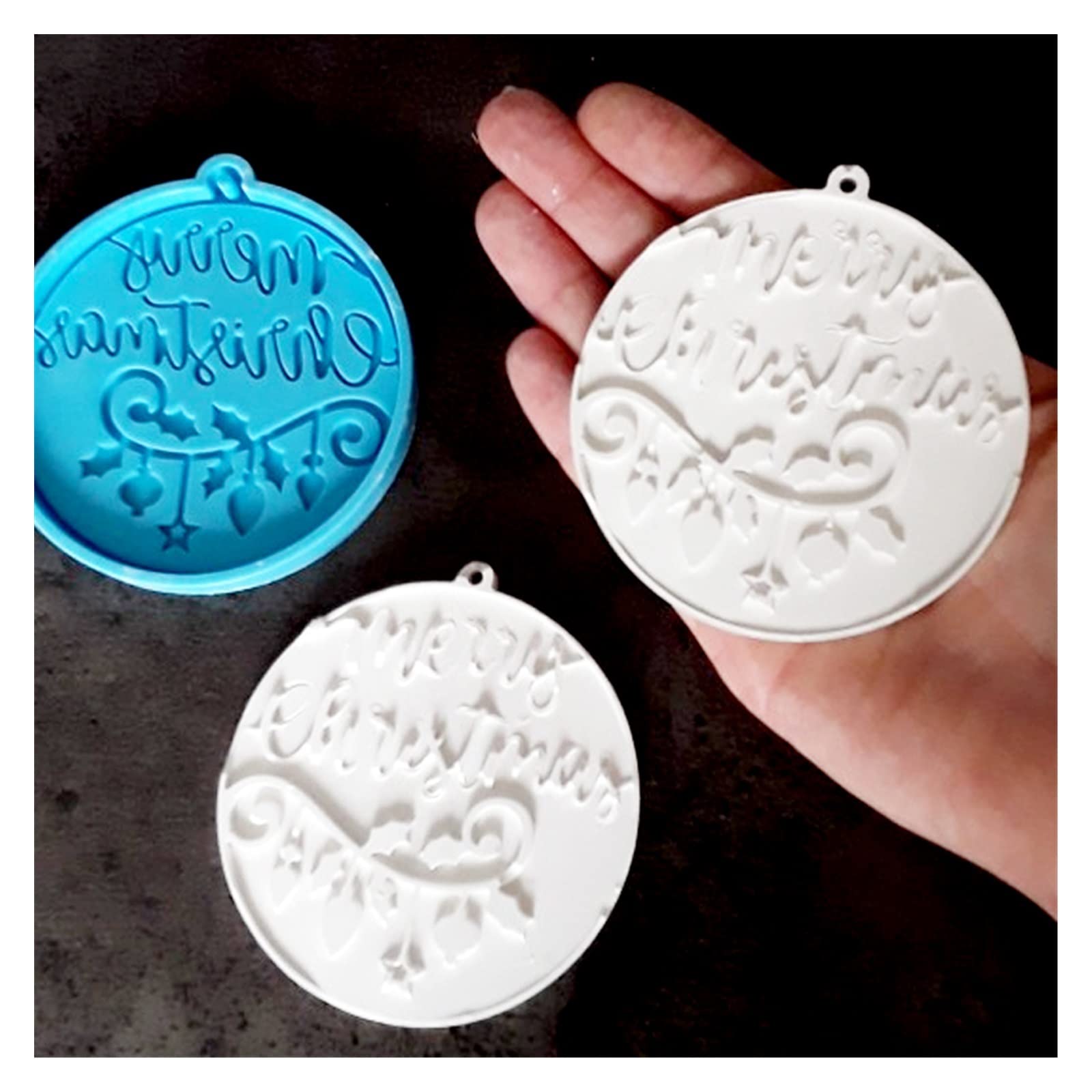 4x Weihnachtskugel-Silikonformen Für Epoxidharz – Zum Basteln Von Anhängern & Deko (ca. 8 Cm)
