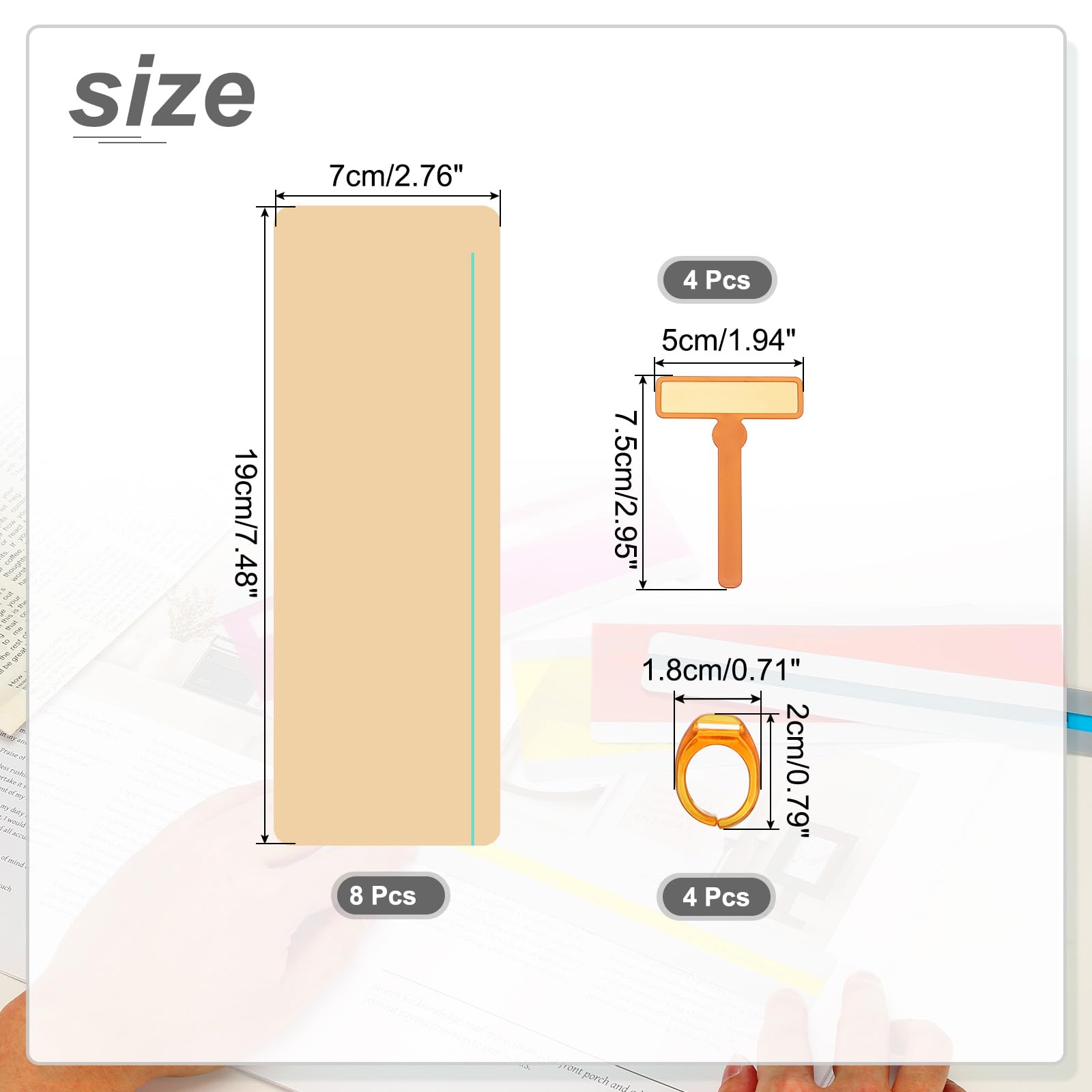 PATIKIL 16 Pcs Dyslexia Reading Tools - Image 2