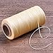 eBoot 260m 150D 1 mm Leather Sewing Waxed Thread Cord for Leather Craft DIY (Beige)