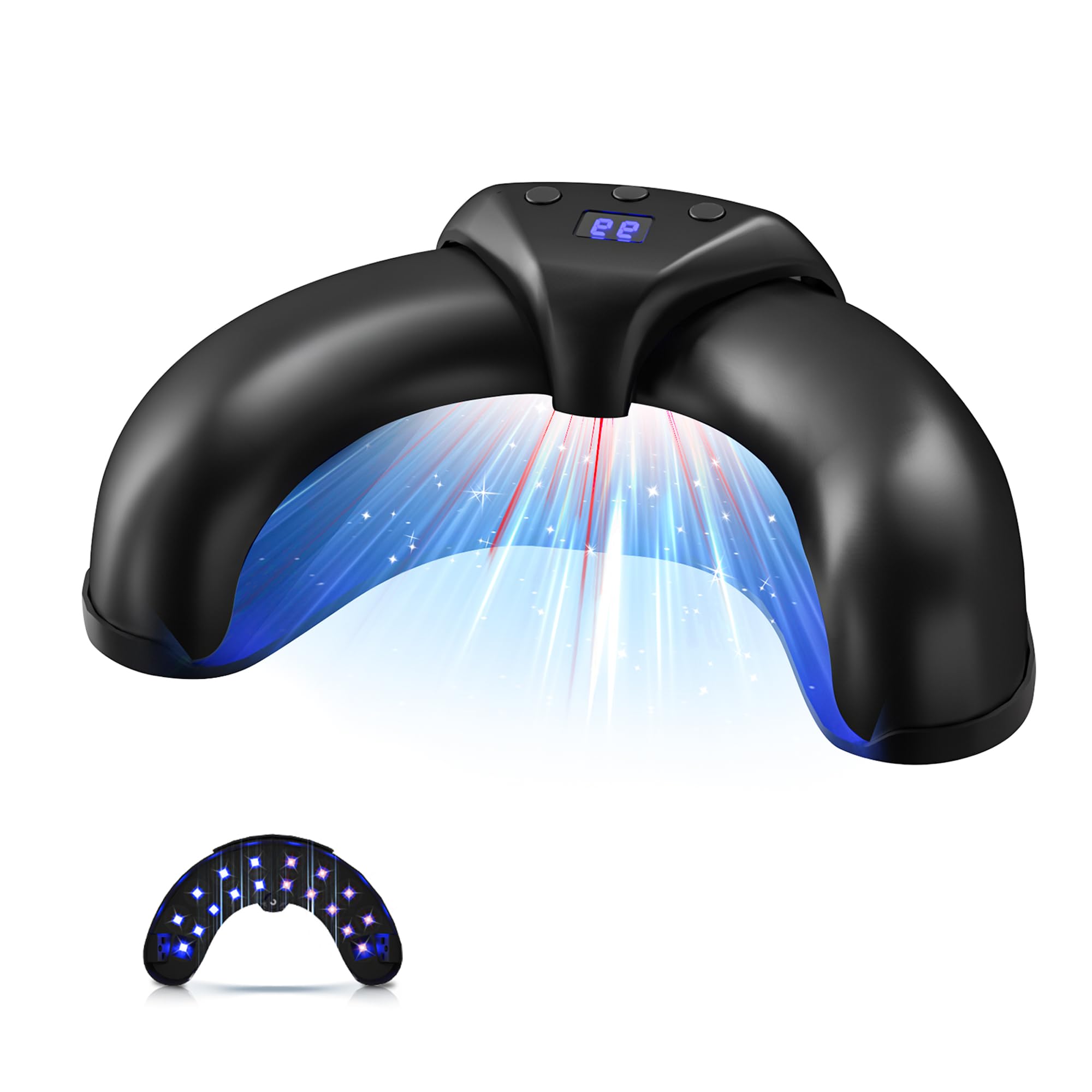 Dispositivo laser per unghie 7.0 【tempo di misurazione intelligente – 30s/60s/99s】 Dispositivo laser antifungino pieghevole e adatto per viaggi/esterni/domestici. Pronto all'uso