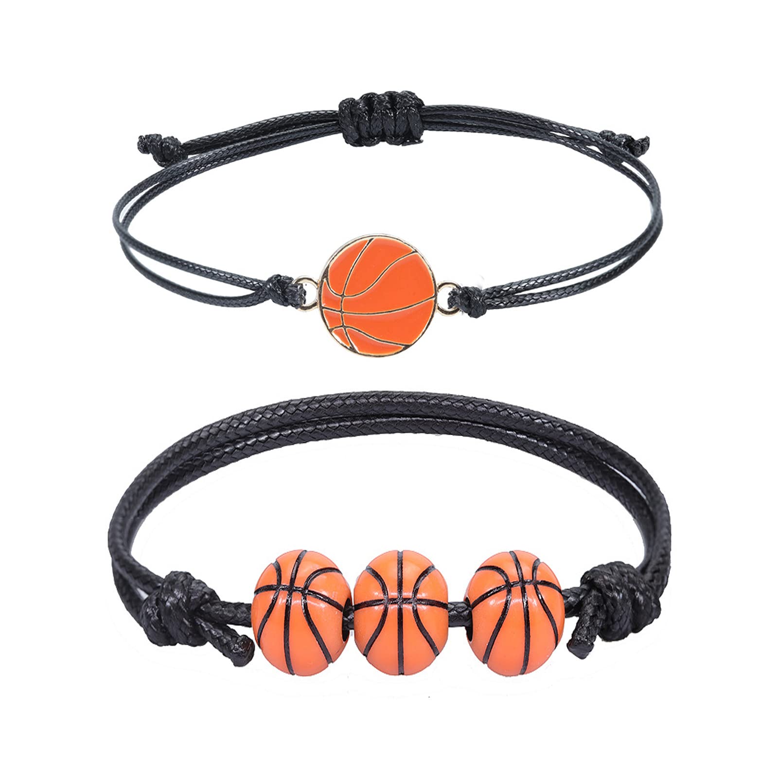 Football Basketball Rugby Baseball Bracelet Adjustable Sport Ball Wristbands Bracelet for Men Teen Favors Sports Birthday Party Gifts
