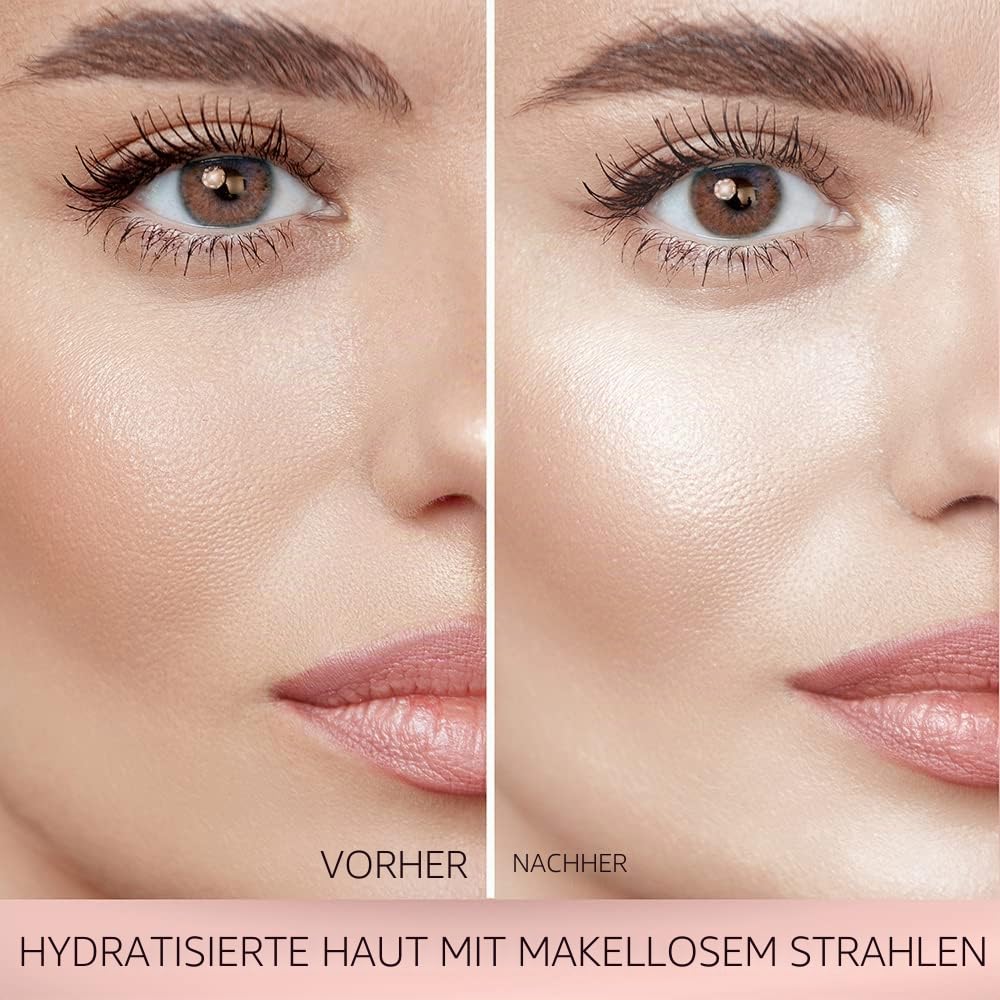 FACES CANADA Stroboskop-Creme – Roségold, 30 ml Grundierung + Highlighter + Feuchtigkeitscreme, Sheabutter und Hyaluronsäure, intensive Hydratation, makellose, strahlende, taufrische Haut