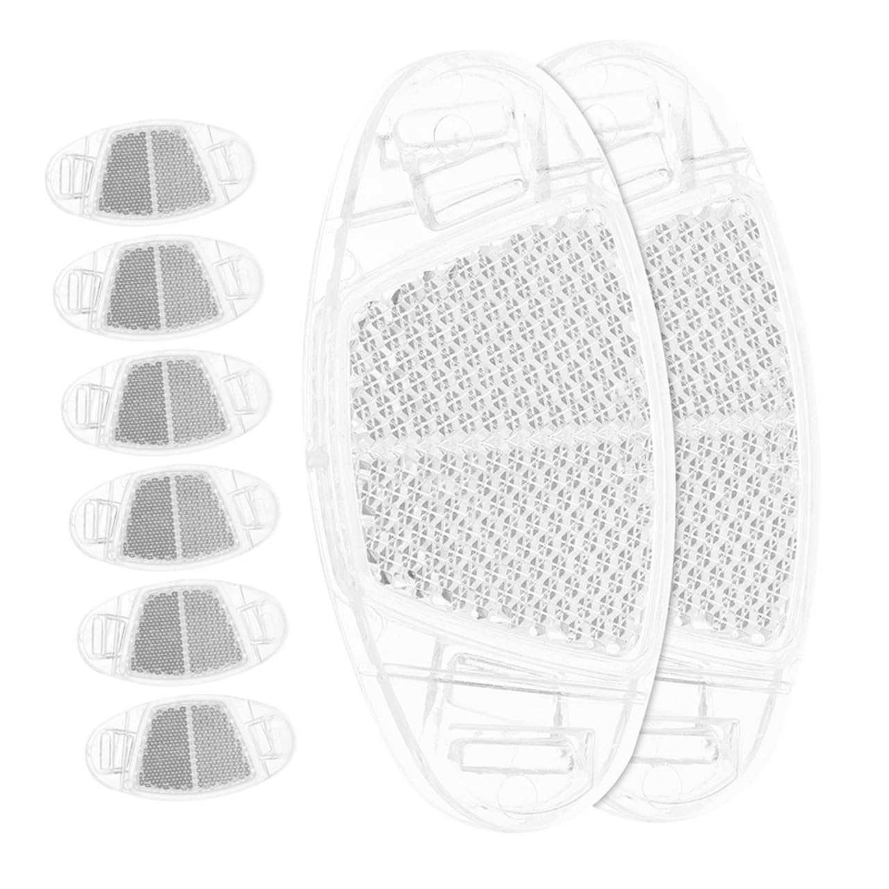 BESPORTBLE 8Pcs Reflective Bike Wheel Reflectors Lightweight Warning Lamps for Enhanced Night Safety Durable Bicycle Reflectors for Bikes and Childrens Cycles