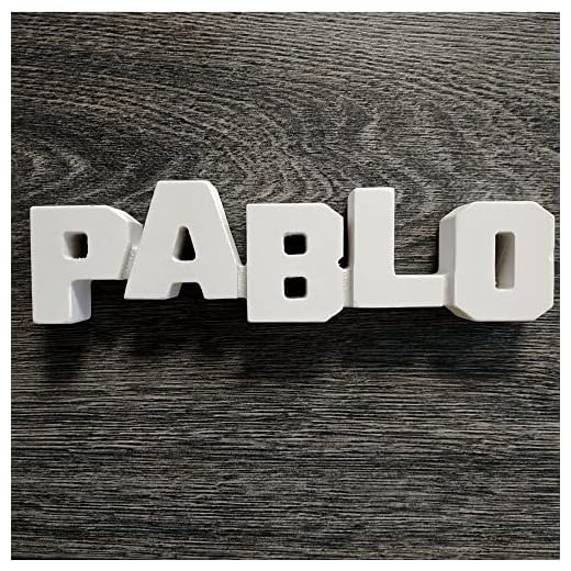 Framan MDF Personalizado con Nombres, Letras de Madera Decorativas con Nombres de Chico o Chica (Pablo)