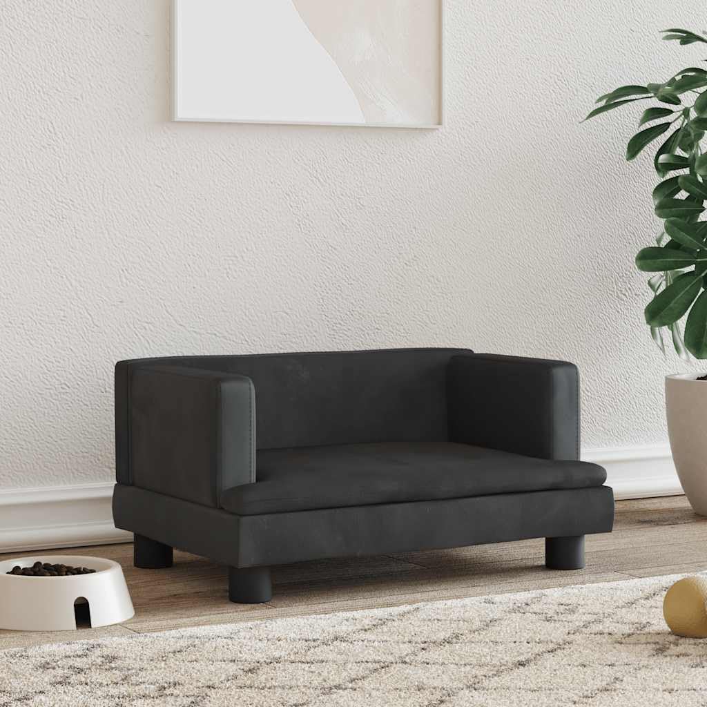 Cuccia per cani, 60 x 40 x 30 cm, con rivestimento in velluto, antiscivolo, cuscino morbido, cuscino delicato sulle articolazioni, per cuccioli, anziani, artrosi, all'aperto e auto, colore