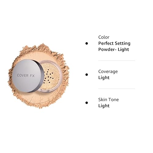 Miniatura 6 de COVER FX Perfect Setting Powder - Sombra ligera - Polvo de acabado de maquillaje suelto - Mattifica la piel y bloquea el maquillaje - difumina las