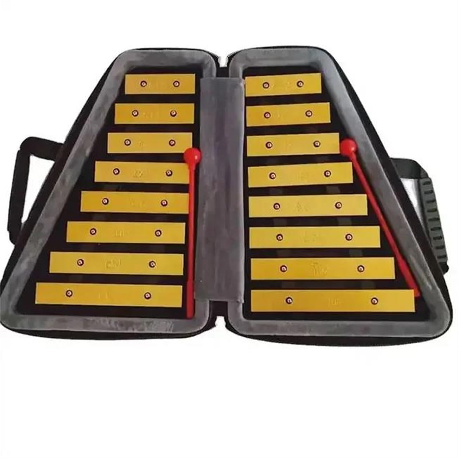 Ksylofon Glockenspiel 16 Tonów Aluminiowy Ksylofon Drewniany Instrument Muzyczny Harfa Profesjonalna Praktyka Gry Na Instrumencie