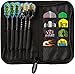 Casemaster Deluxe Nylon Dart Case for Steel and Soft Tip Darts, Holds 6 Darts and Features 8 Pockets for Accessories Like Flights, Shafts and Tips