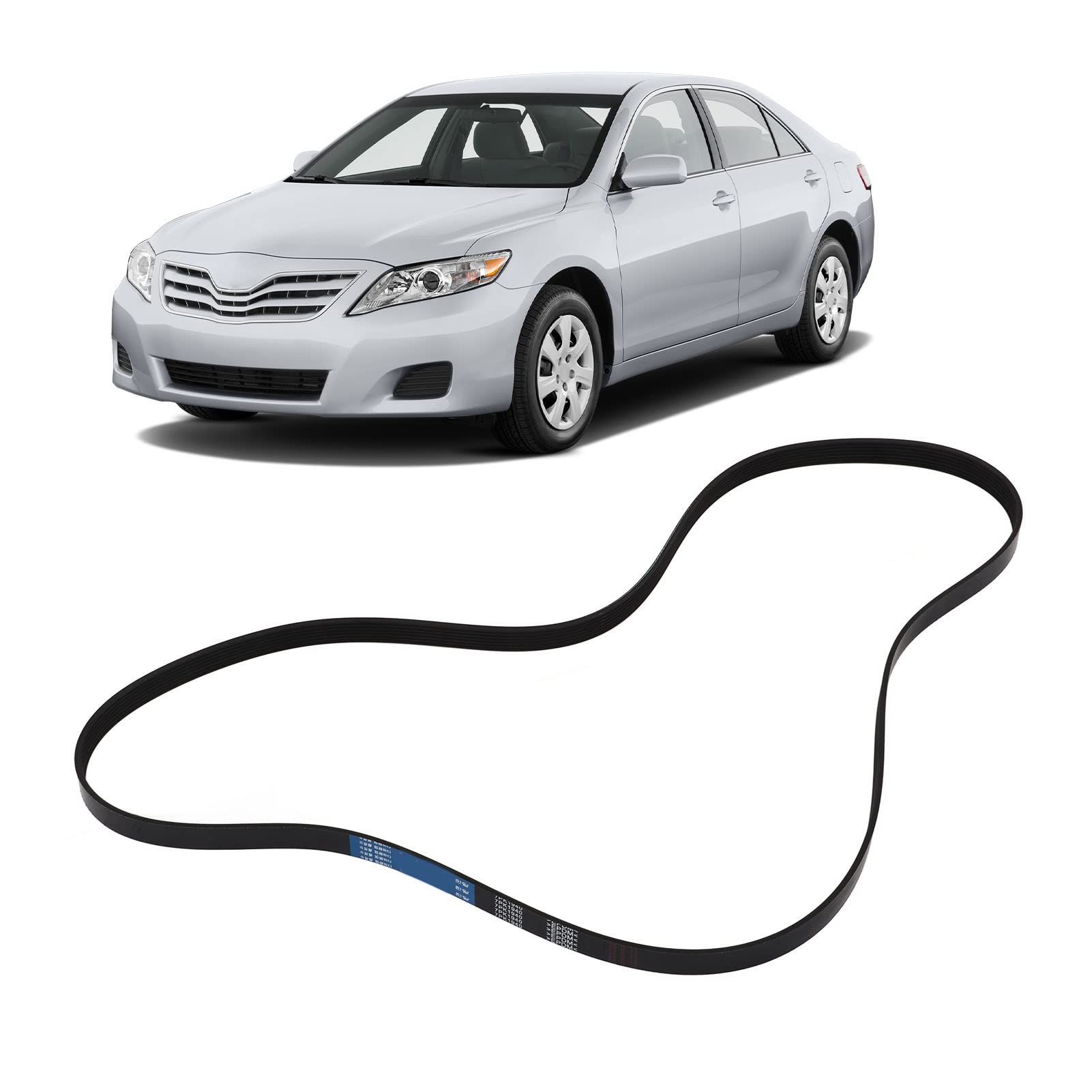 Aramox Courroie Serpentine, 7PK1940 Remplacement de Tension Forte Flexible pour Scion TC 2.4L 2362CC L4 GAS DOHC à Aspiration Naturelle