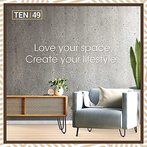 Heavy Duty Hairpin Furniture Leg - Ten49 Industrial 6 Inch Table Legs - Raw Steel Color Mid-Century Metal Leg - Home Diy Projects For Modern Cabinet, Low Shelf, Bed, Sofa, Tv Stand Base - Set Of 4 #TOP1