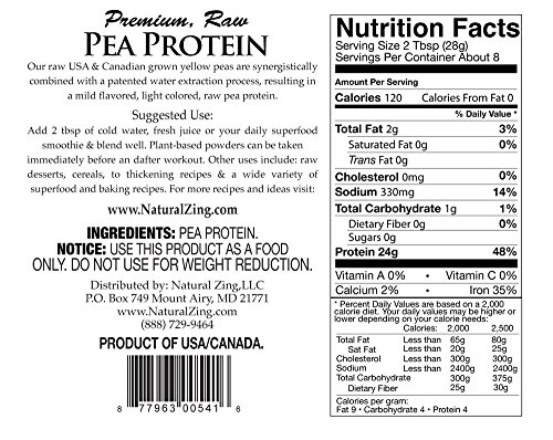 Pea Protein (Raw) 8 Oz #TOP1