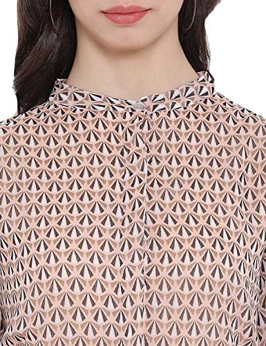 Image of oxolloxo Women Round Neck Full Sleeve Abstract Print Dress
