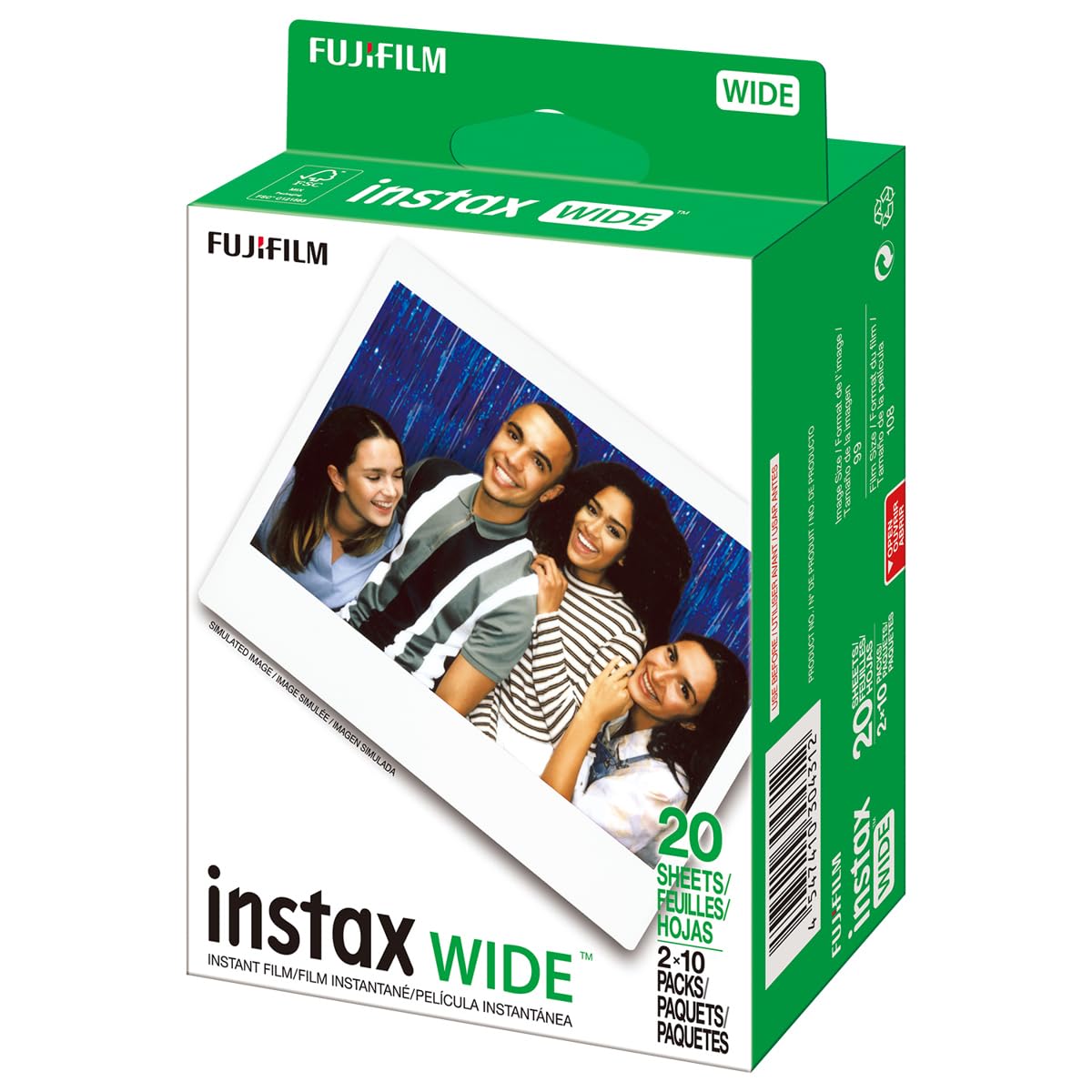 Amazon | Fujifilm (富士フイルム) Instax ワイドインスタントフィルム