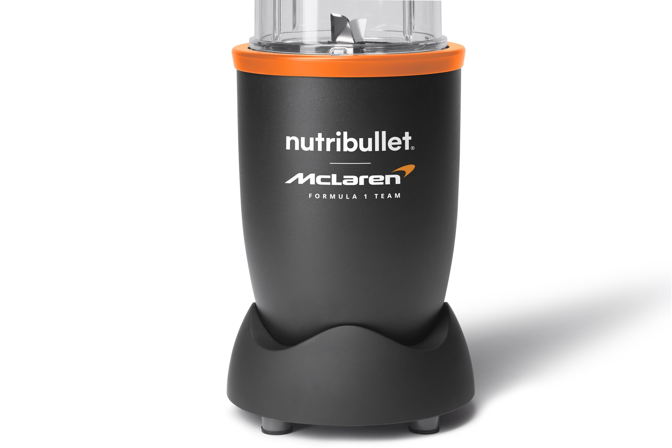 nutribulllet Pro 900 x McLaren F1 Team - Batidora, Smoothie Maker con Vasos de Tritan de 500/900 ml, Compacta, Tapa To-Go, Fácil de Usar, 900 W, Gris (NB907GO-MC)