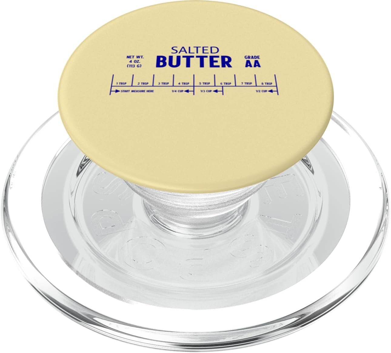 SALTED BUTTER STICK LABEL Funny Salty Foodie Baking Memes PopSockets MagSafe PopGrip for iPhone