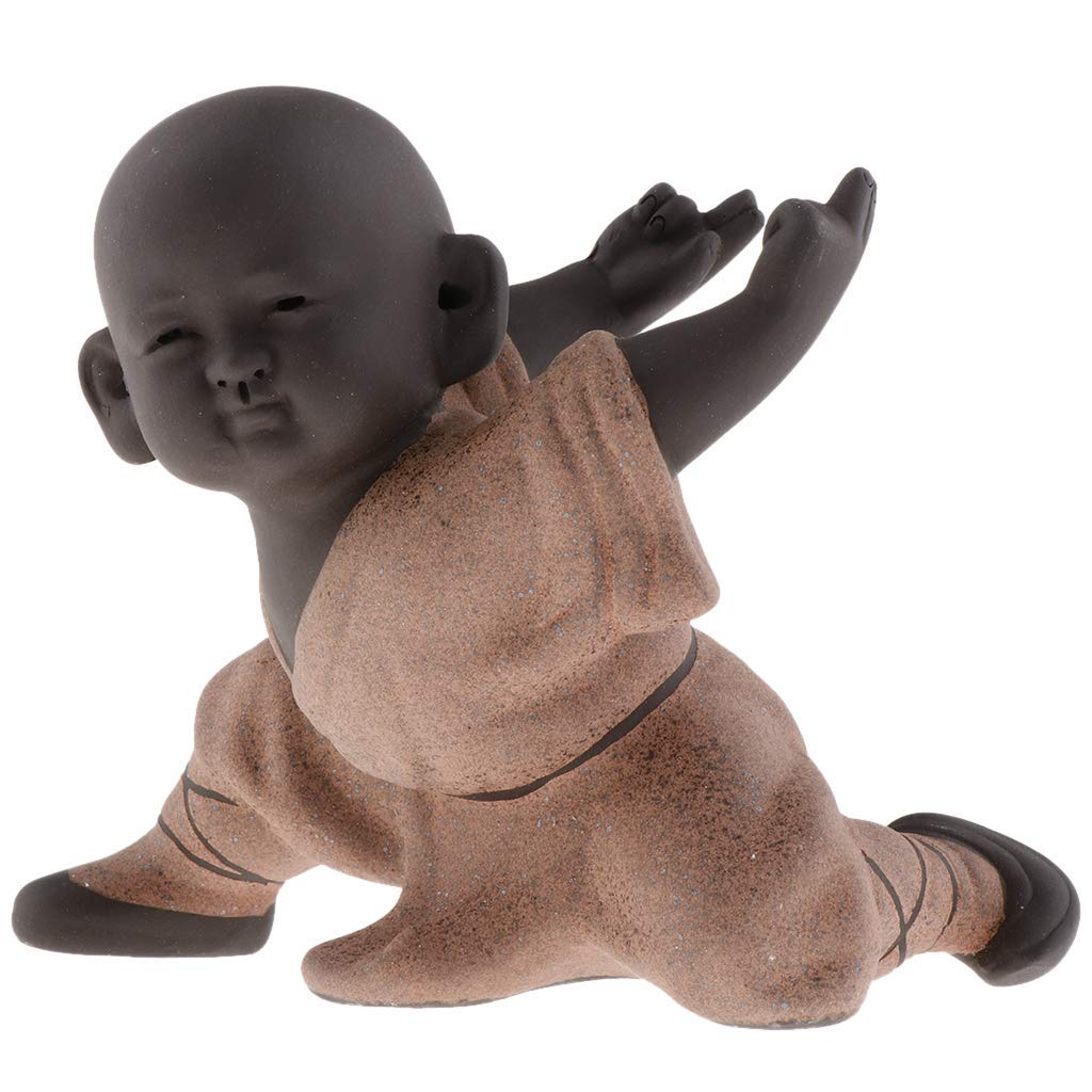 Tubayia Style B Ceramic Monk Figurine Statue Sculpture Decoration For Living Room, Bedroom, Office (Style B)