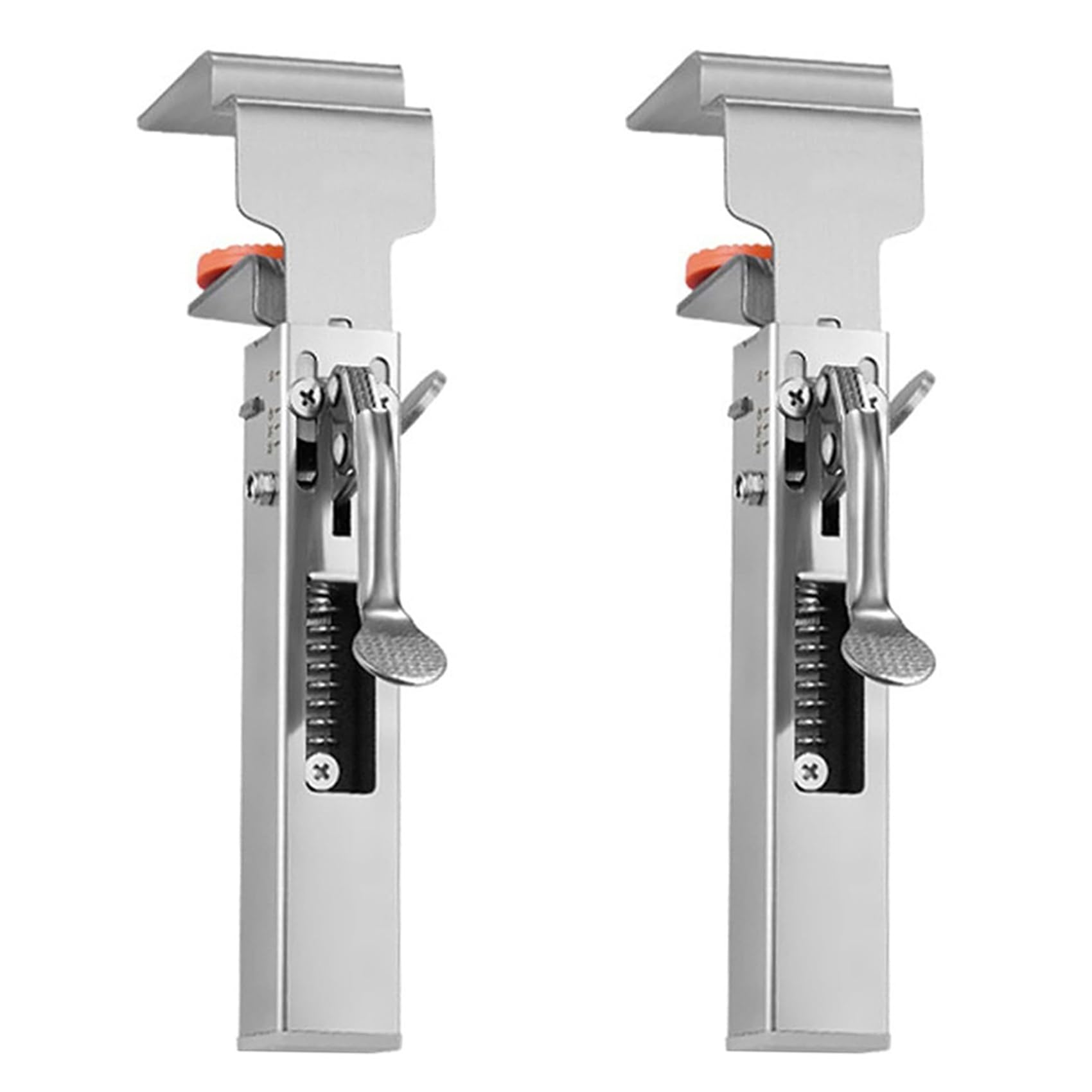 Jnchdghwa Silver 2X Fast Press Drawer Clamp, Panel Adjustable Telescopic Woodworking Special Installation Panel Auxiliary Fixed Clamp