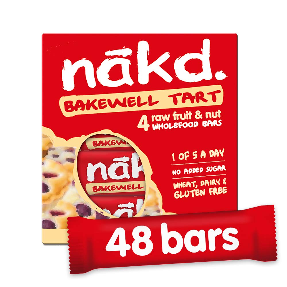 Nakd Bakewell Tart 35g Bar- Multi Pack Case of 48 Bars