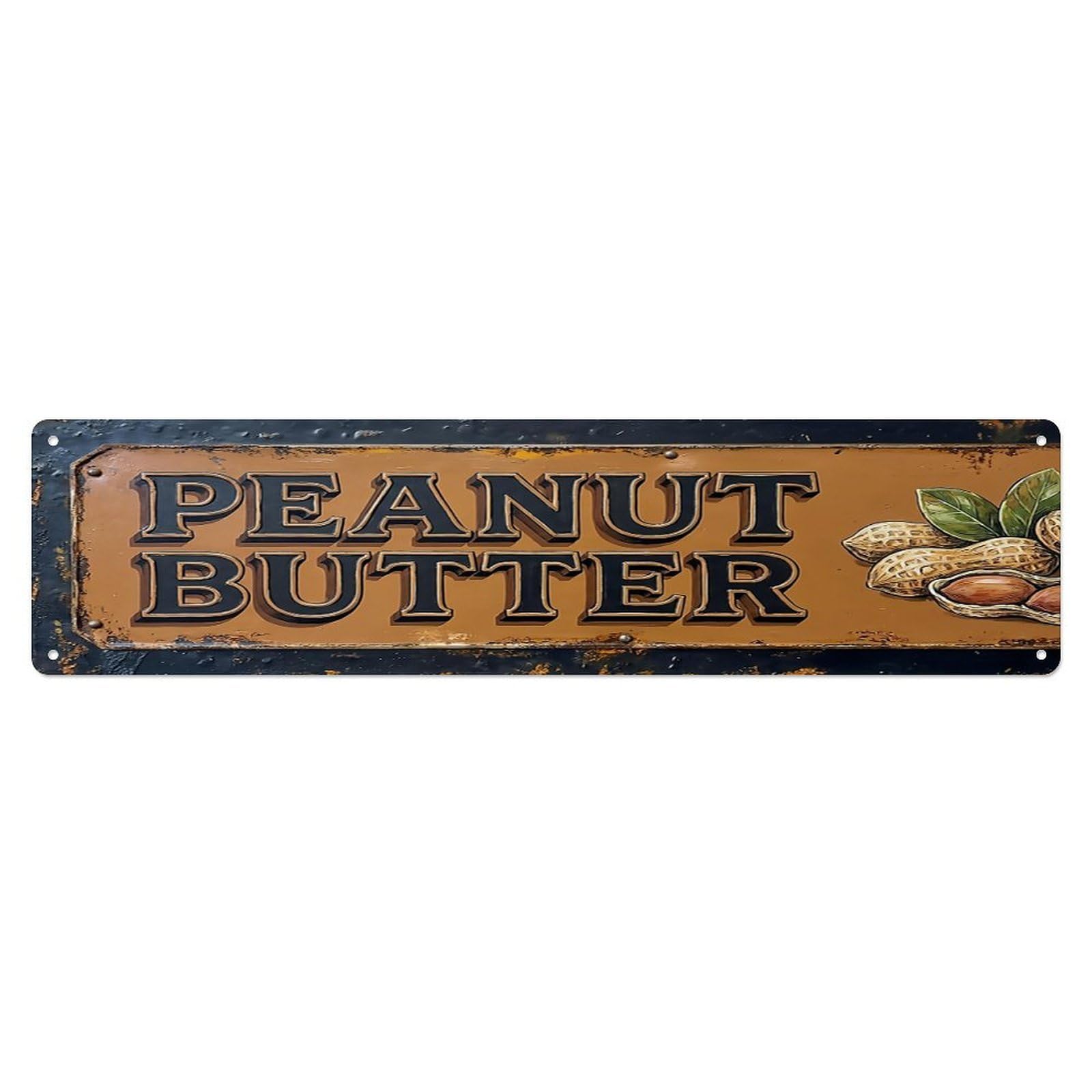 Vintage Peanut Butter Smooth Farmhouse Metal Tin Sign