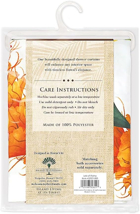 Welcome to the Islands Island Plantations Shower Curtain Leis of Aloha