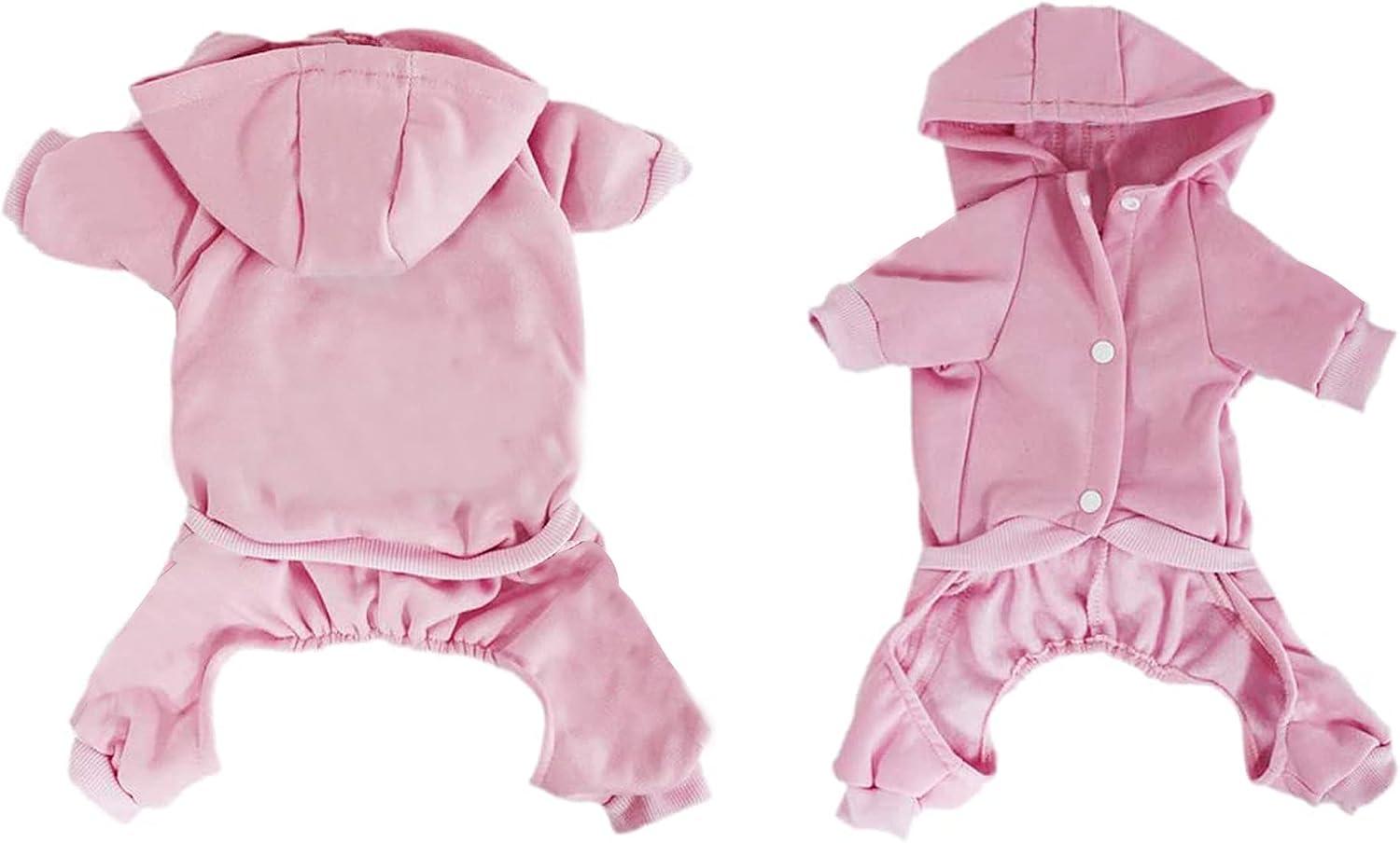 LifeWheel 4 Legs Cotton Pet Cat Dog Hoodies Clothes Coat Jumpsuit Puppy Jacket Pullover Outwear Costume, Pink Small - Image 5
