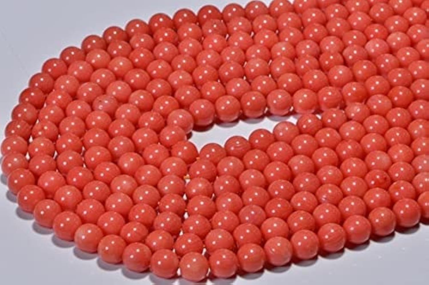 Perles de corail pour fabriquer vos bijoux d'été, fil LKBEADS 4.2mm style bohème