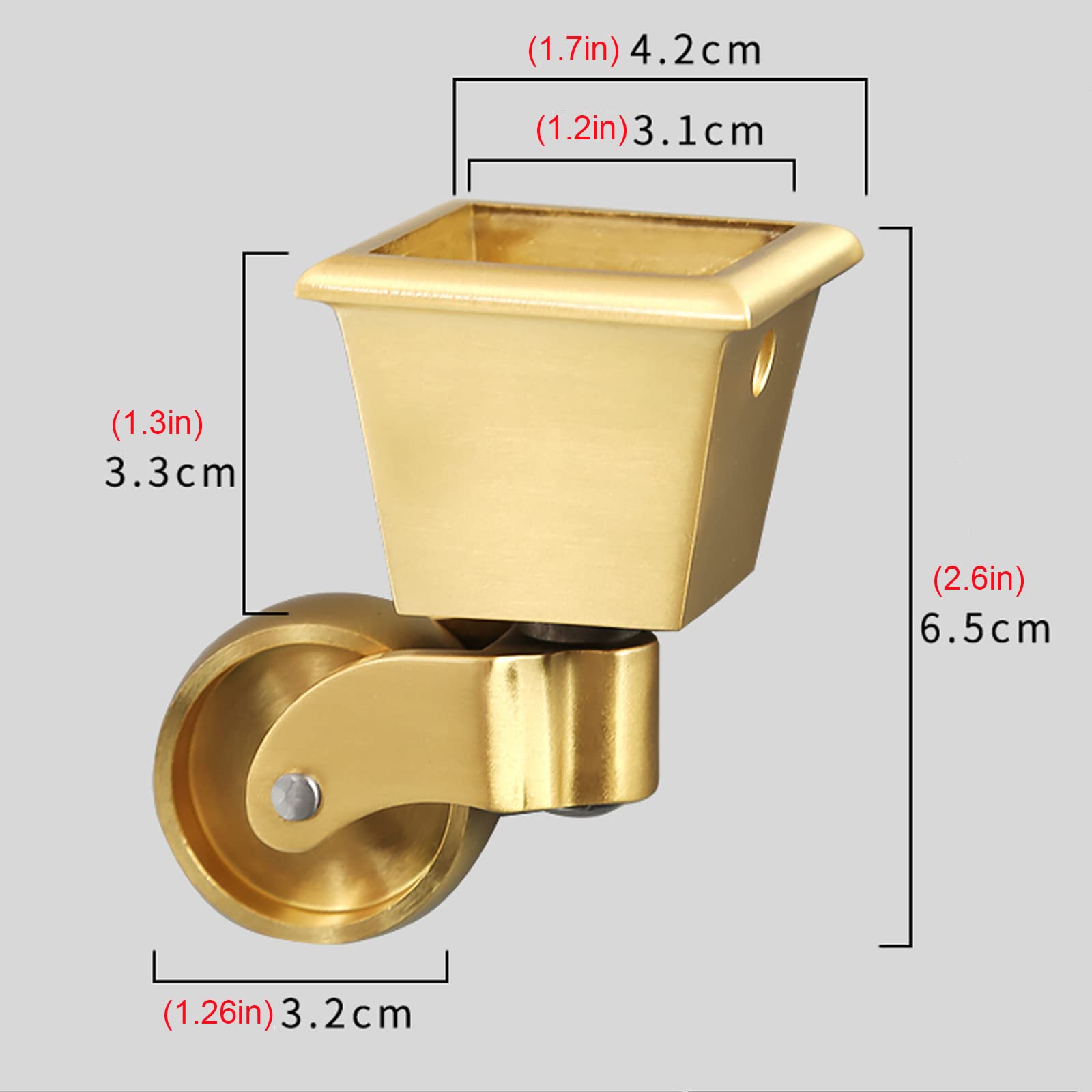 Swivel And Brake Castor  Single Bolt Hole Fitting , 125mm, 100kg Capacity, Rubber Tyre Wheel Roller Bearing 12mm