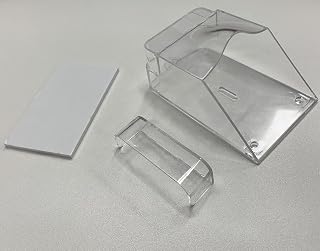 Transparent Doorbell Protector with Adhesive Tape for Outdoor Use | All-weather rain and , crystal clear visibility, strong adhesive installs in minutes, fits most doorbells and access