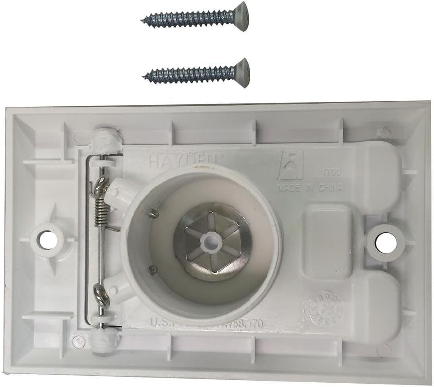Household Supplies & Cleaning NEW Central Vacuum Square Door Inlet Valve Cover Plate White for Hayden FROM USA : Home & Kitchen