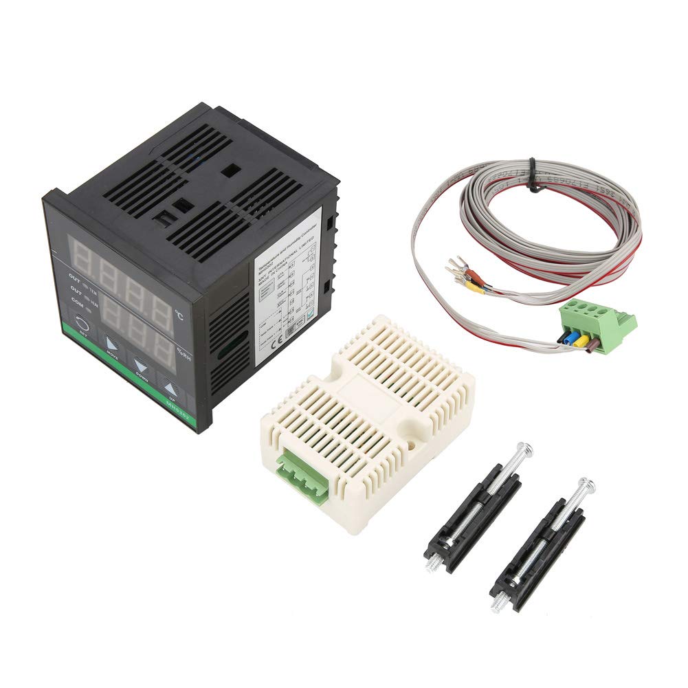 Controlador Digital de Temperatura y Humedad Sensor de Alta Precisión Montado en Panel para Uso Industrial
