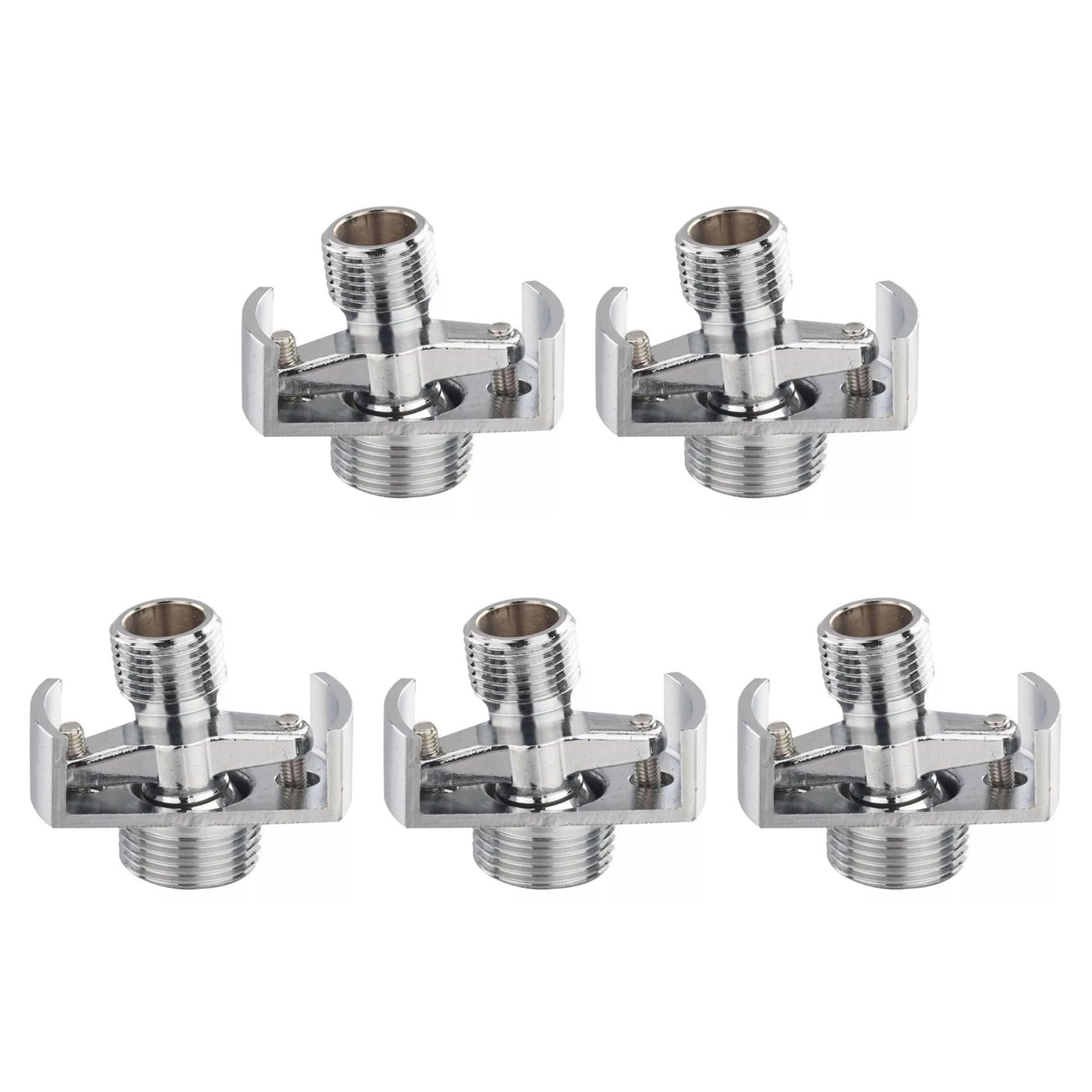 Hndhbfgrt Men's Silver 5X Adjusting The Angle Of Intake Pipe Copper Shower Head Angled Curved Foot Eccentric Corner Faucet Accessor A