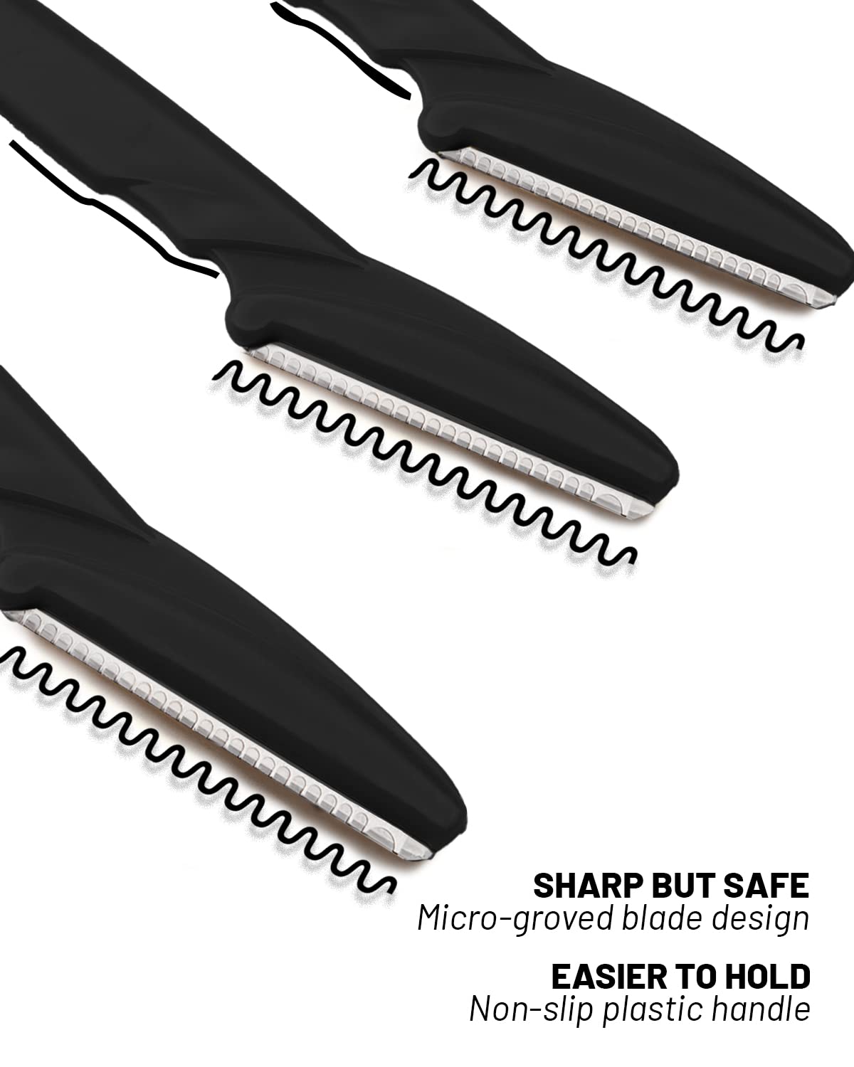 MoHern Dermaplaning Tool for Face, 30 Pcs Dermaplane Razor for Face, Multipurpose Face Razors for Women and Men, Pink: 30 Count (Pack of 1) Black