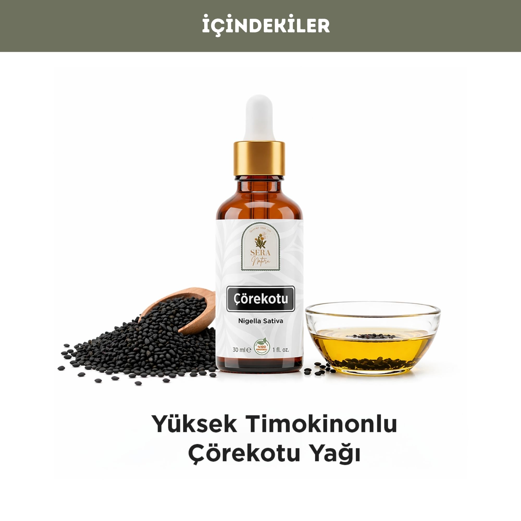 Nature For You Sera Natura Çörekotu Yağı 30 ml.%100 Saf