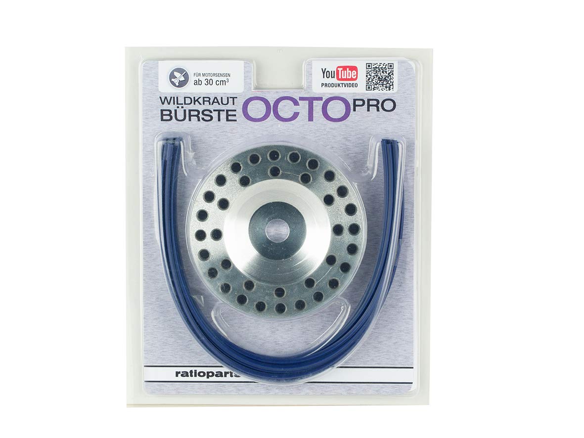 Ratioparts Wildkrautbürste 25,4 mm Ø-boring 18 draden für Motorsense - Freischneider OCTO Pro , Blau