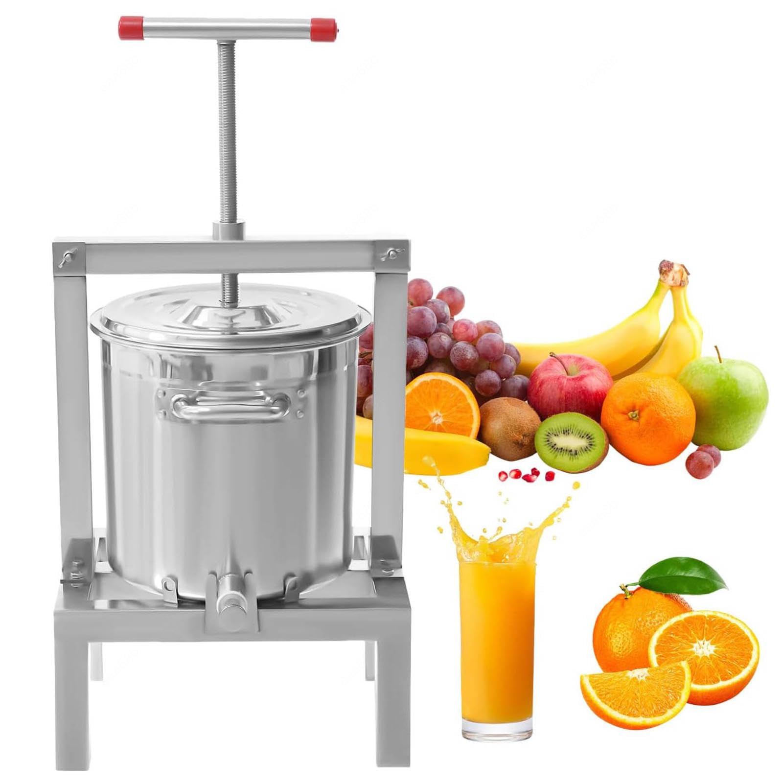 Estrattore Manuale per Miele Pressa per miele in acciaio inox manual honey press extractor Attrezzatura apicoltura per Uva Frutta e Verdura Uso Domestico