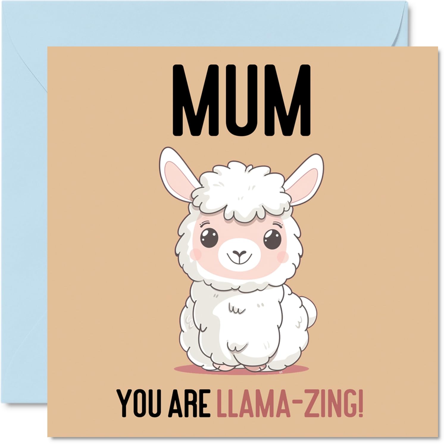 Birthday Cards for Mum - Llama-Zing - Funny Happy Birthday Card for Mum from Son Daughter, Mother's Day Card Mother, 145mm Joke Greeting Cards Women Her