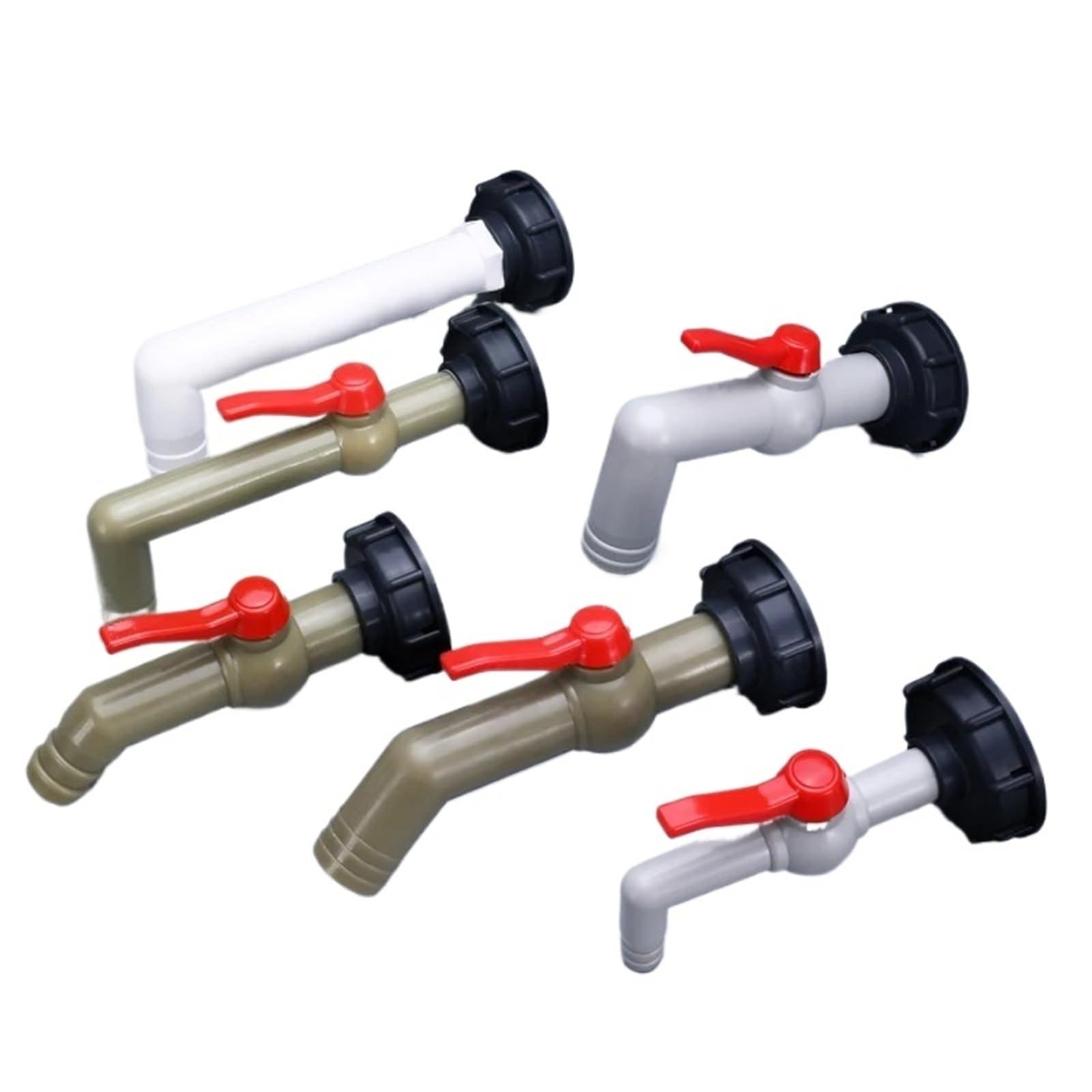 Adaptador de tanque IBC, accesorios válvula cubo agua, conector riego jardín, interruptor manguera fácil uso, grifos(1)