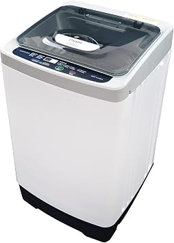 Panda Portable Washing Machine, 1.38 Cu.ft Compact Top Load Washer Fully Automatic with Stainless Steel Drum & Built-in Drain Pump Ideal for Apartments, Dorms & Small Spaces
