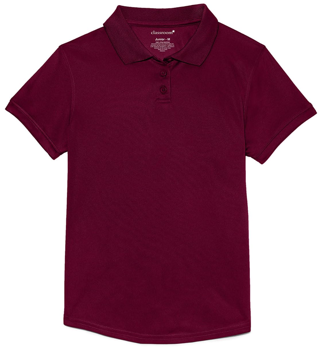 Classroom School Uniforms Big Girl's Girls Fit Moisture Wicking Polo Shirt
