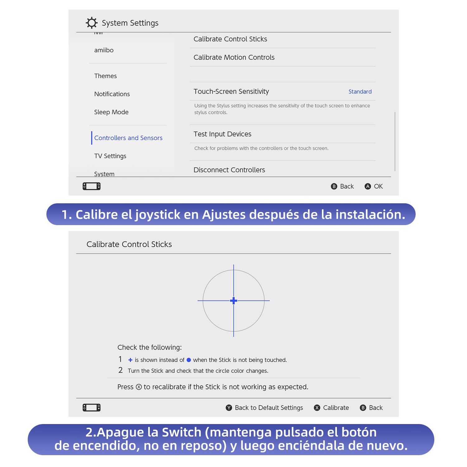 Switch Joystick Reemplazo TMR 3D Analog Joycon para NS Switch/Switch OLED Joycon/Switch Lite con Kit de Herramientas de Reparación - Pas pour Switch 2