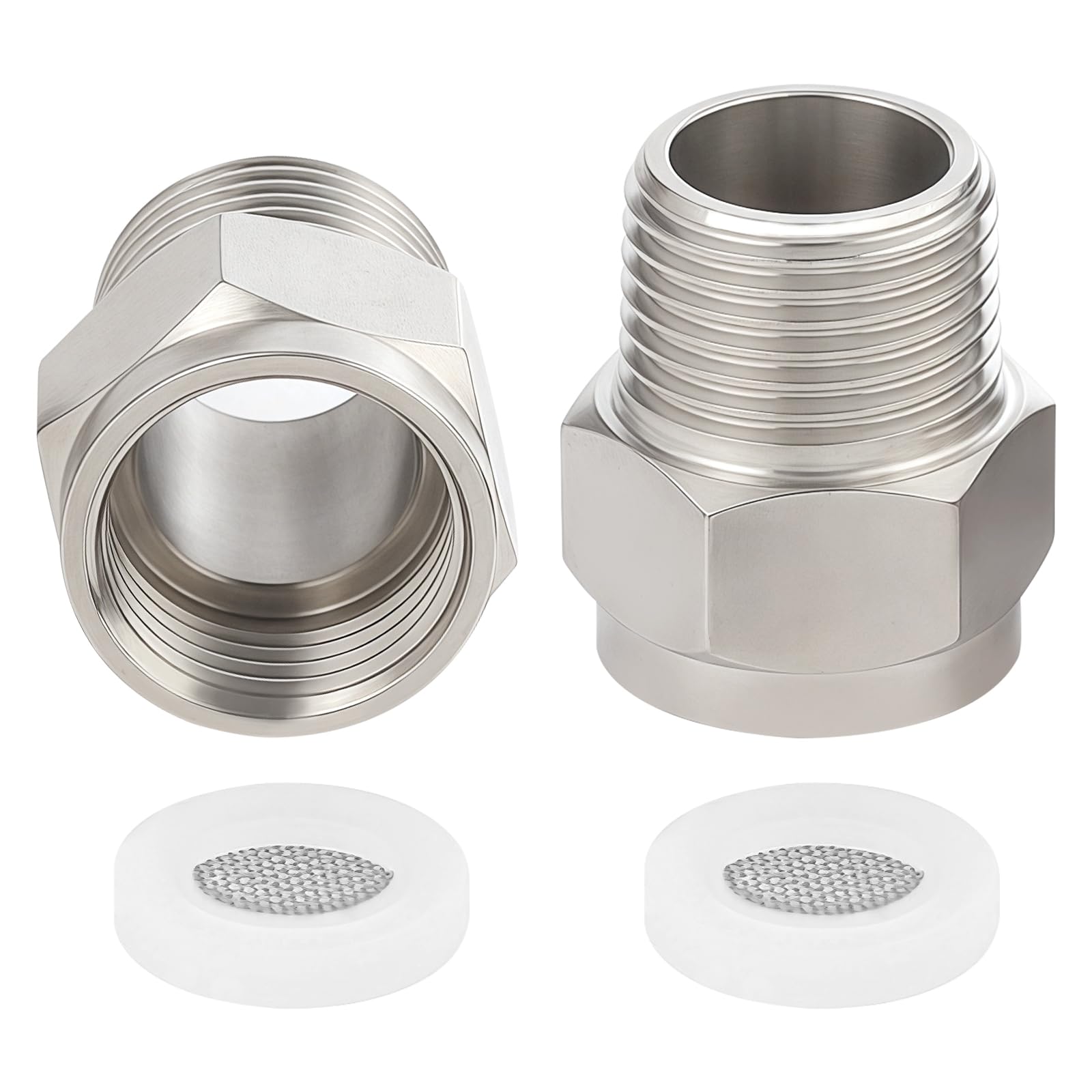 Messing Adapter 1/2 NPT Außen Auf 1/2 BSP Innen ? Produktbild-Vorschau 2