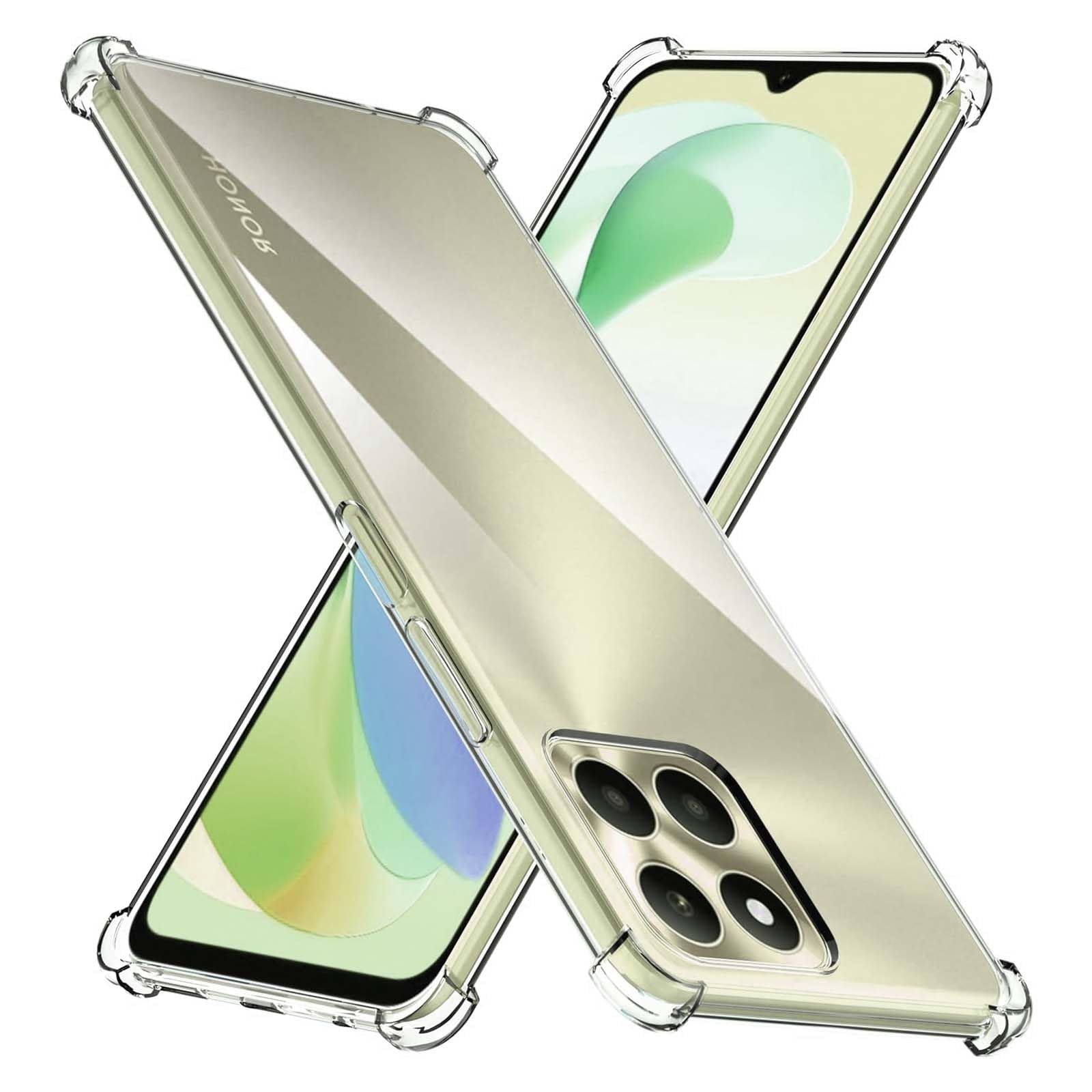 ZANTESR for Honor X6a Phone Case, Crystal Clear Reinforced Corners Honor X6a Case with Reinforced Corners, Shockproof and Drop Resistance Ultra thin Slim Fit Honor X6a Cover