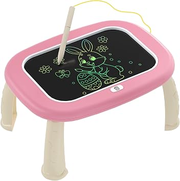 LCD Writing Tablet for Kids 1 2 3 4 5 Year Old - Toddler Educational Color Doodle Board, Drawing Tablet & Drawing Pad Toy, Birthday & Christmas Gift Toy for 2-3 Year Old Boys and Girls Pink