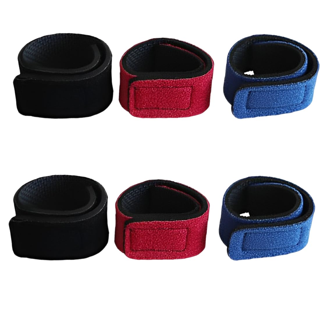 Lot de 6 sangles de canne à pêche réglables en caoutchouc, protection pour canne à pêche à la carpe, fourreau et housse canne a peche, support pour lancer peche