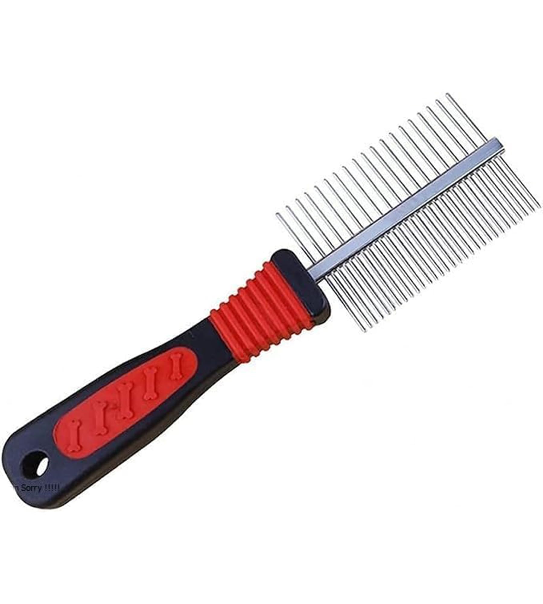 Sleek Style® Heavy Duty Professional Dog Grooming Comb Deshedding Tool Pet Grooming Stainless Steel Metal Double Sided Comb for Small & Large Pets Medium & Long Hair Fur Rake Tool 17x6 CM (17 X 6 CM) - Image 3