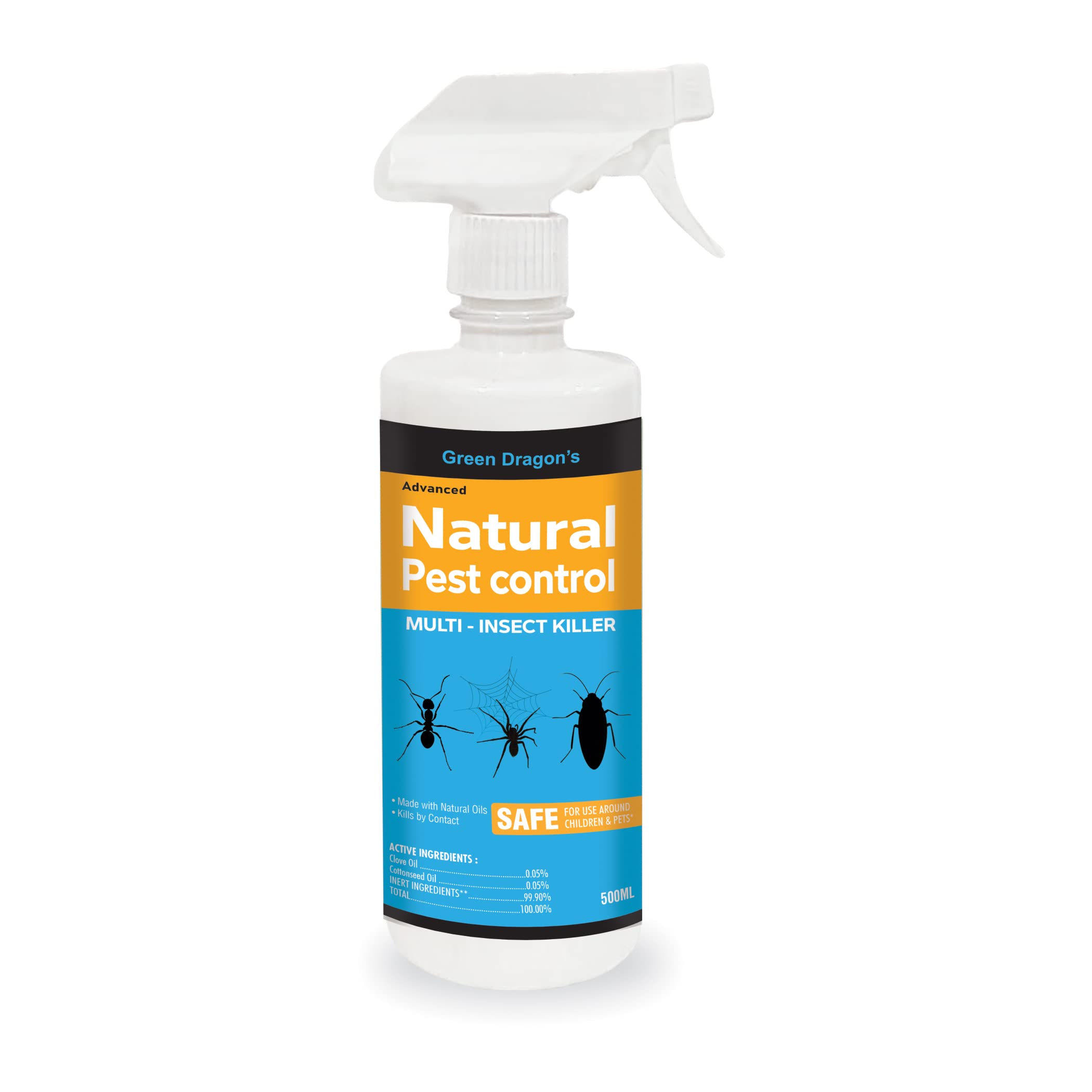 Green Dragons Natural & Organic | Advanced Natural Ant, Fly, Cockroach, Spider, Mosquito, Silver Fish & Flea Control Multi Insect Killer Spray Made With Plant-Based Oils 500ml (B0BCR48QPF) Amazon Price History, Amazon Price Tracker