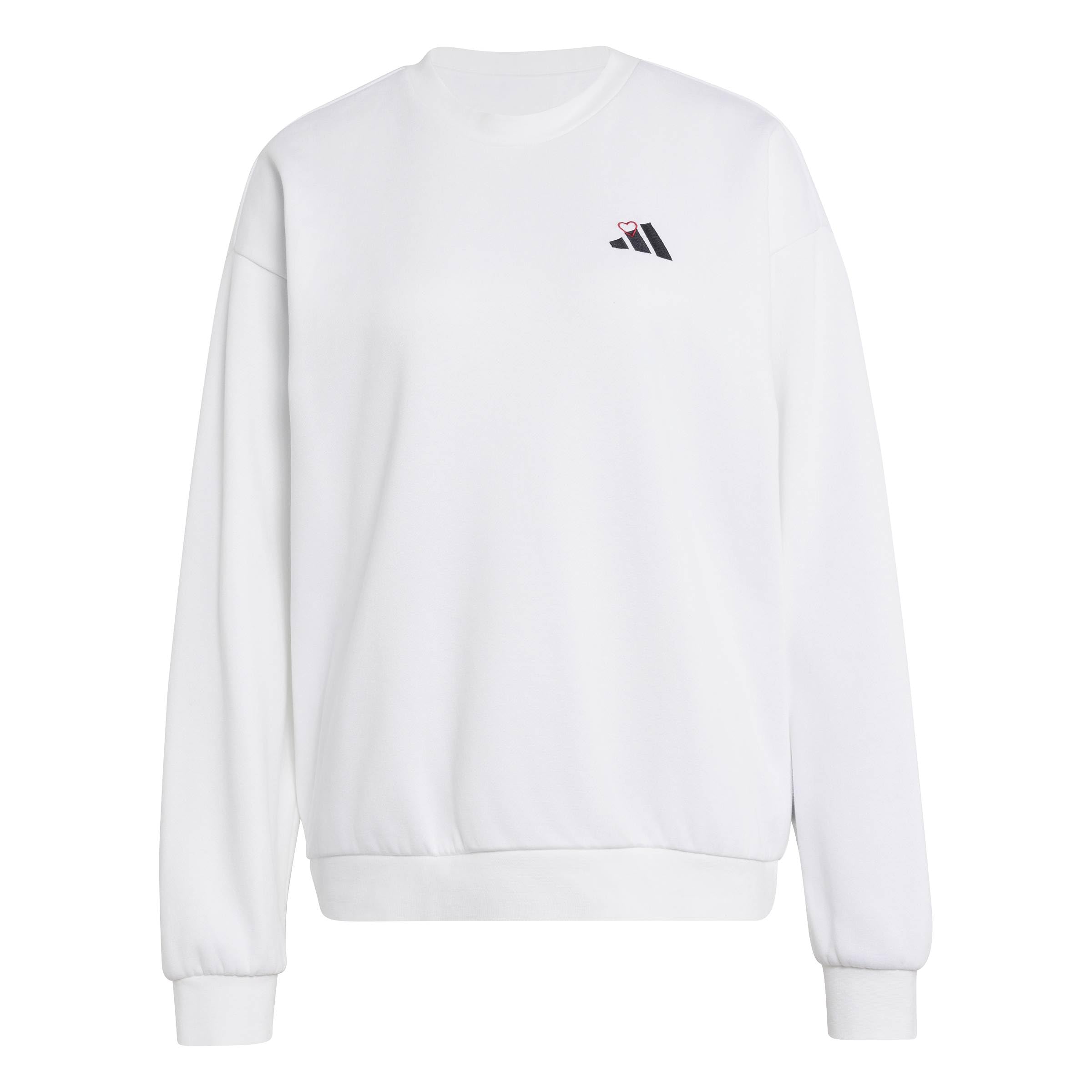 adidas Kobiety Embroidery Pack Graphic Loose Sweatshirt, white, L