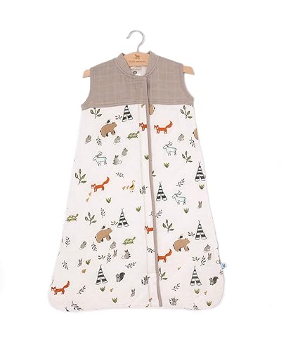 Miniatura 7 de Little Unicorn Saco de dormir acolchado de muselina de algodón  100% algodón  súper suave y ligero  bebé  talla M 6-12 meses  lavable a máquina  2.6